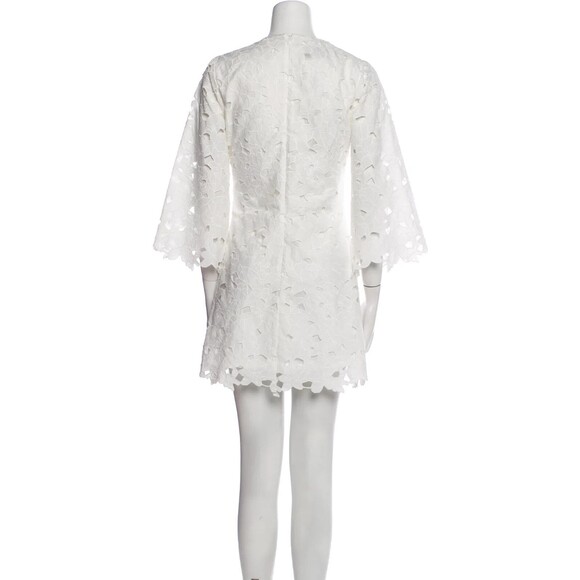 NWT. Cara Cara scalloped floral eyelet white dress Sz XS - Picture 9 of 10